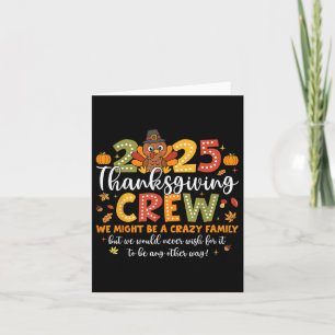 Carte Famille Thanksgiving 2025 Thanksgiving Crew Turqui