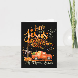 Carte Famille Thanksgiving Automne automne Christian Hal
