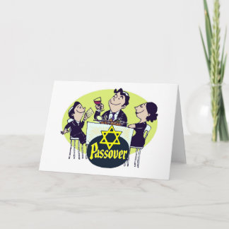 Carte Famille vintage de pâque