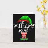 Carte Famille Williams Nom Squad Groupe Elf Chri (Fleur jaune)