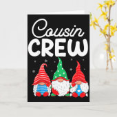 Carte Family Matching Christmas Cousin Crew Cute Christm (Fleur jaune)