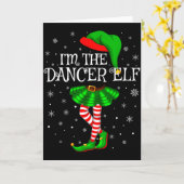Carte Family Matching Women Girls I'm The Dancer Elf Chr (Fleur jaune)