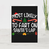 Carte Family Matching Xmas Most Likely To Fart On Santa' (Devant)