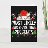 Carte Family Matching Xmas Most Likely To Shake The (Devant)