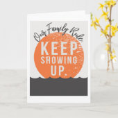 Carte Family Rule 5"x7" (Fleur jaune)