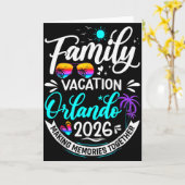 Carte Family Vacation Orlando 2026 Matching Summer Vacat (Fleur jaune)