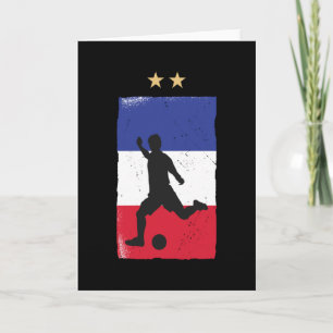 Carte Fan de football France Chemise Française