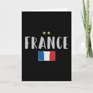 Carte Fan de football France Chemise Française