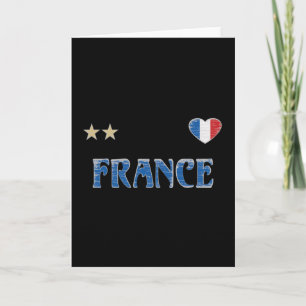 Carte Fan de football France Chemise Française