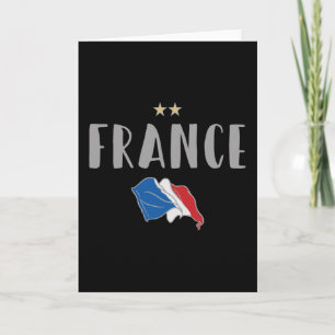 Carte Fan de football France Chemise Française