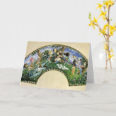 Carte Fan dépeignant George Sand et ses amis (Fleur jaune)