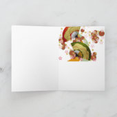 Carte Fan japonais 3 vert (Intérieur)