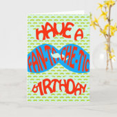 Carte Fan-tache-tic anniversaire ! (Fleur jaune)