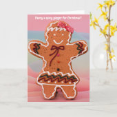 Carte Fancy a spicy ginger for Christmas? (Fleur jaune)