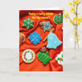 Carte Fancy a tasty nibble for Christmas? (Fleur jaune)