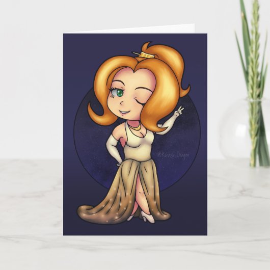 Carte Fancy Chibi Girl (Devant)