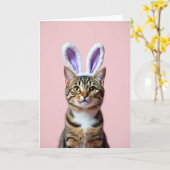 Carte Fancy Feline Friend Card (Fleur jaune)