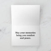 Carte Fancy Floral Grande Police Sympathie (Intérieur)