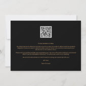 Carte Fancy Golden Minimalist Branches 2 Photos Wedding (Dos)