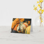 Carte Fancy Gourds Nature Photography Note (Fleur jaune)