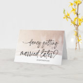 Carte Fancy Se Marier Plus tard Mariage Mariée à la sall (Fleur jaune)