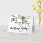 Carte Fancy Se Marier Plus tard Mariage Mariée à la sall (Fleur jaune)