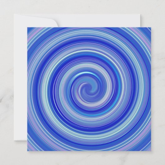Carte Fancy spirale bleue (Devant)