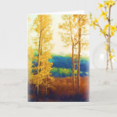 Carte fanée de trembles (Fleur jaune)