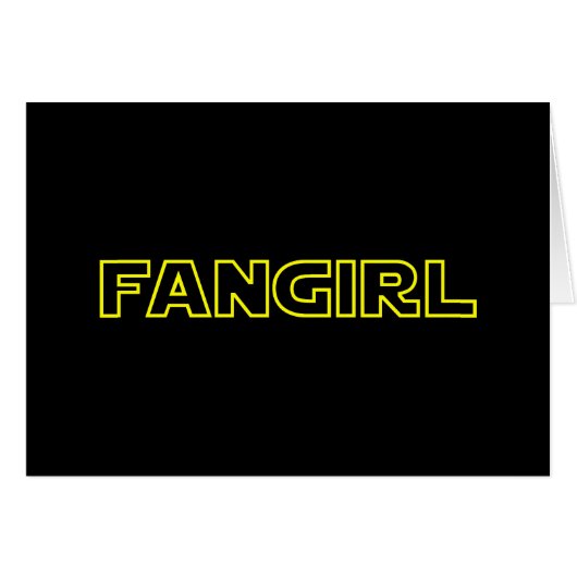 CARTE FANGIRL (Devant horizontal)