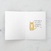 Carte Fans de chats Feline Fun Confetti Party Joyeux ann (Intérieur)