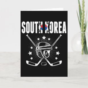 Carte Fans de hockey sur glace sud-coréens Maillot Drape