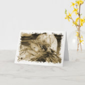 Carte Fantail Pigeon (Fleur jaune)