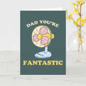 Carte Fantastic Fête des pères papa jeu de plaisanterie (Fleur jaune)