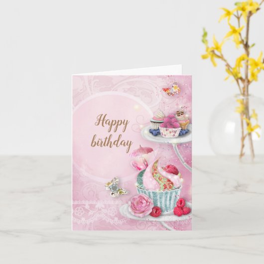 Carte Fantastique anniversaire (Fleur jaune)