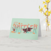 Carte Fantastique bêtes Niffler (Fleur jaune)