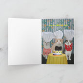 Carte Fantastique Chef Chats Anniversaire (Intérieur)