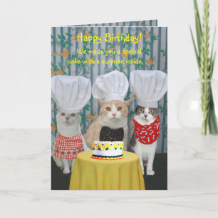 Carte Fantastique Chef Chats Anniversaire