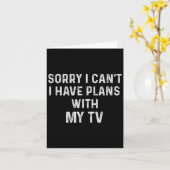 Carte Fantastique Chemises de dire Désolé Je ne peux pas (Fleur jaune)