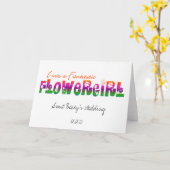 Carte Fantastique Fleur Personnalisée (Fleur jaune)