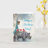 Carte Fantastique journée des mères romantiques (Fleur jaune)