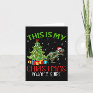 Carte Fantastique Noël Père Noël Lumières C'Est Mon Dino