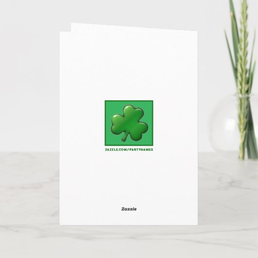 Carte Fantastique Saint Patrick's Day (Dos)
