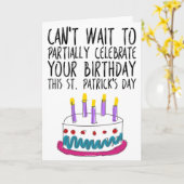 Carte Fantastique Saint Patrick's Day Anniversaire (Fleur jaune)