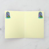 Carte Fantastique tortue mignonne Joyeux anniversaire, c (Intérieur)