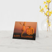 Carte Fantôme avec Citrouille (Fleur jaune)