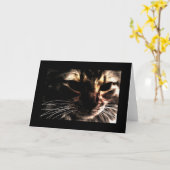 Carte Fantôme Cat With Border (Fleur jaune)