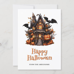 Carte Fantôme Citrouille Halloween