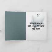 Carte Fantôme d'anniversaire et Corbeau (Intérieur)