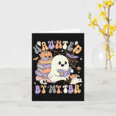 Carte Fantôme de costume Halloween (Fleur jaune)