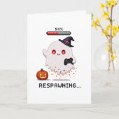 Carte Fantôme de jeu Halloween Respawning (Fleur jaune)